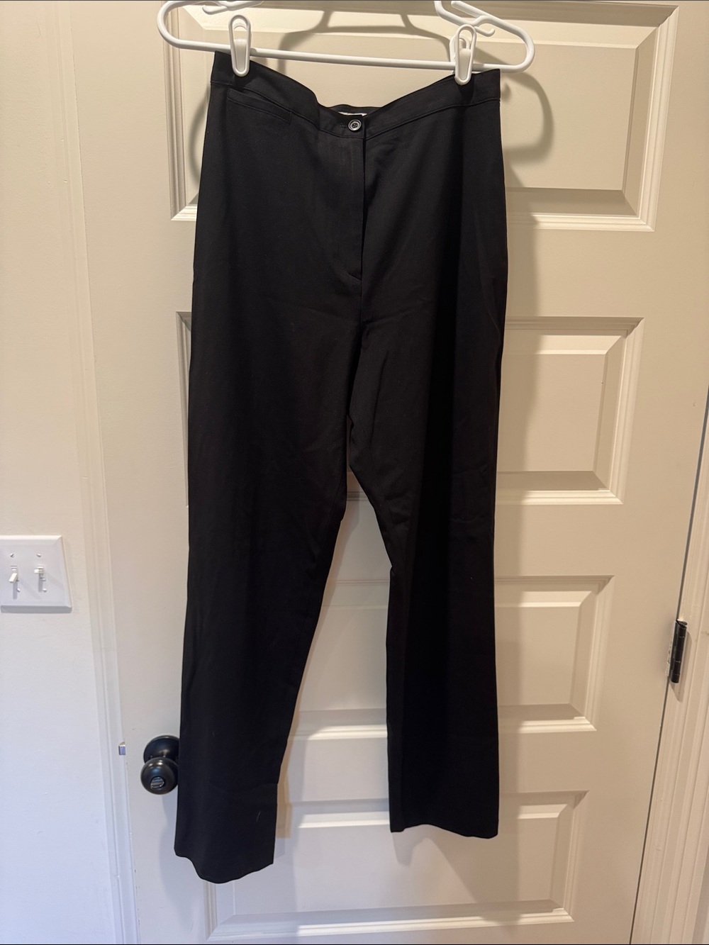 Classic Black Women's Straight-Leg Pants